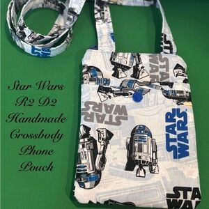 New Star Wars R2-D2 Crossbody Phone Case - White and Blue